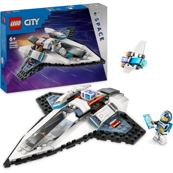 Lego City - Astronave interstellare - Lego 60430 Navicella, minifigure dell'astronauta e drone robot Anni 6+ 240pz