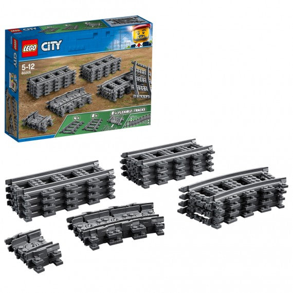 Lego City - Binari - 20 Pezzi Set Accessori di Espansione - 60205