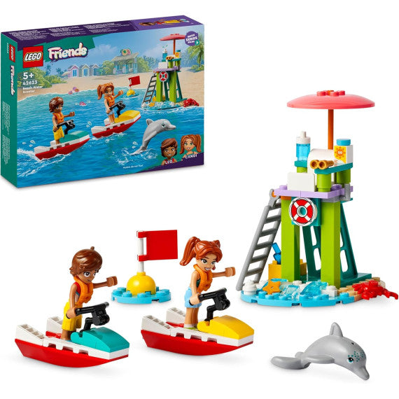 Lego Friends - Moto d’acqua - Lego 42623 con 2 Mini Bamboline e Delfino 84pz Anni 5+