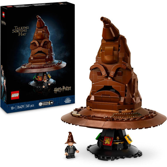 Lego Harry Potter - Il Cappello Parlante - Lego 76429 con 31 suoni casuali e stemma delle Case 561pz Anni 18+