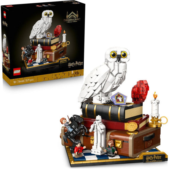 Lego Harry Potter - Pietra filosofale – Edizione del collezionista - Lego 76466 con Edvige e 3 Minifigure Anni 18+ 1571pz