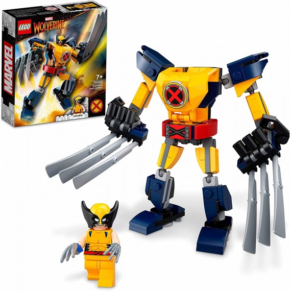 Lego Marvel - Armatura Mech Wolverine - LEGO 76202 Super Heroes ANNI 7+