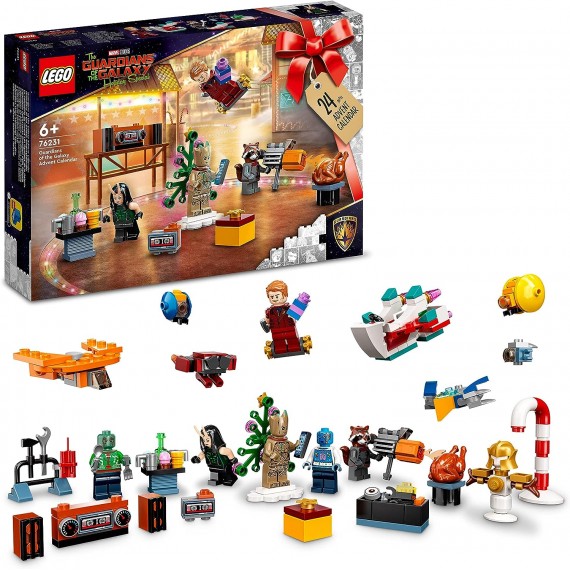 LEGO Marvel - Calendario dell’Avvento Guardiani della Galassia - LEGO 76231 24 Mini Costruzioni per Bambini ANNI 6+