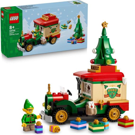 Lego Natale - Furgone delle consegne di Babbo Natale - Lego 40746 con Albero di Natale,Pacchi Regalo,Decorazioni 224pz Anni 8+