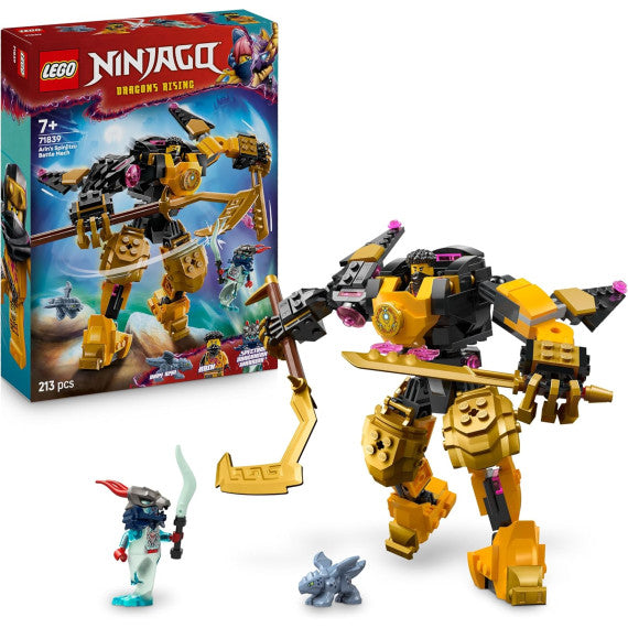 Lego Ninjago - Battle Mech Spinjitzu di Arin - Lego 71839 con Drago Giocattolo Baby Riyu e 2 Minifigure Anni 7+ 213pz