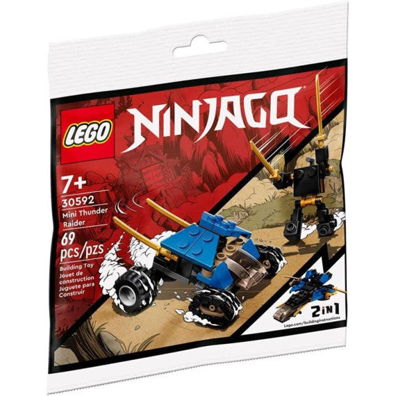 Lego Ninjago - Mini predatore di Tuoni - Lego 30592 -RARO- LEGO Ninjago Polybag Set 69pz Anni 7+