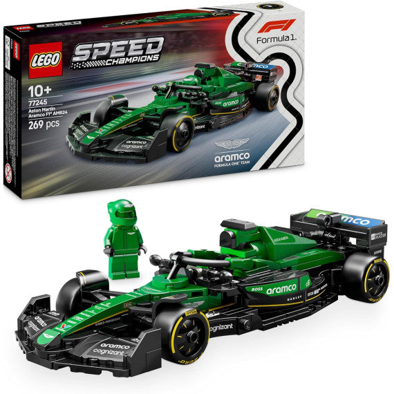 Lego Speed Champions - Auto da corsa Aston Martin Aramco F1® AMR24 - Lego 77245 con Minifigure del Pilota Anni 10+ 269pz