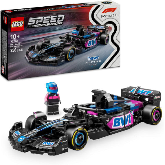 Lego Speed Champions - Auto da corsa BWT Alpine F1® Team A524 - Lego 77248 con Minifigure del Pilota Anni 10+ 258pz