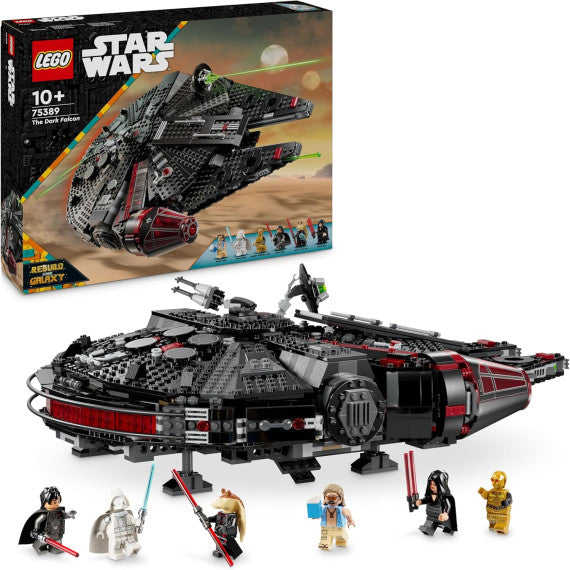 Lego Star Wars - Dark Falcon - Lego 75389 con Shooter, Cannoni e 6 Minifigure Incluso C-3PO 1579 pz Anni 10+