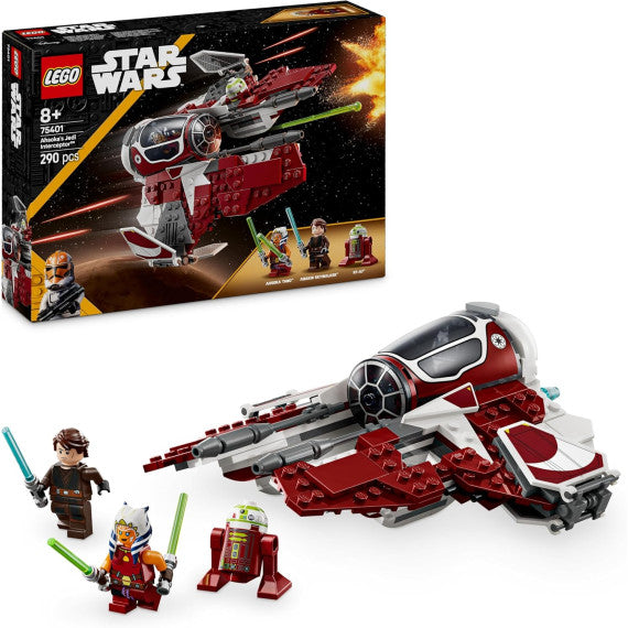 Lego Star Wars - Jedi Interceptor di Ahsoka - Lego 75401 con Anakin Skywalker con Spade Laser e Droide R7-A7 290pz Anni 8+