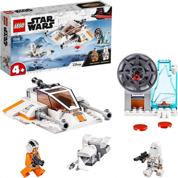 LEGO Star Wars - Snowspeeder - LEGO 75268 Speeder Bike, Base Starter Bric ANNI 4+