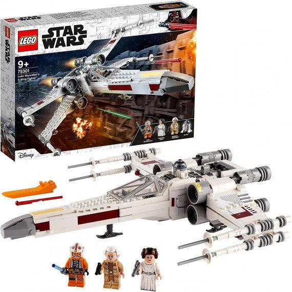 LEGO Star Wars - X-Wing Fighter di Luke Skywalker - LEGO 75301 on Minifigure della Principessa Leila e Droide R2-D2 ANNI 9+