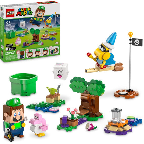 Lego Super Mario - Avventure di LEGO Luigi interattivo - Lego 71440 con 4 Personaggi Nintendo e Baby Yoshi Rosa Anni 6+ 210pz