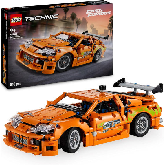 Lego Technic - Fast and Furious Toyota Supra MK4 - Lego 42204 con Motore 6 Cilindri e Portiere Apribili Anni 9+ 810pz