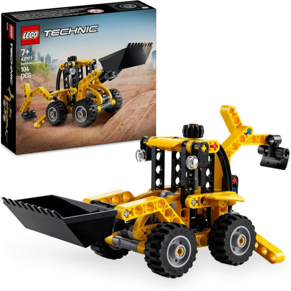 Lego Technic - Scavatrice a cucchiaia rovescia - Lego 42197 con Escavatore Posteriore, Pala e Stabilizzatori Anni 7+ 104pz