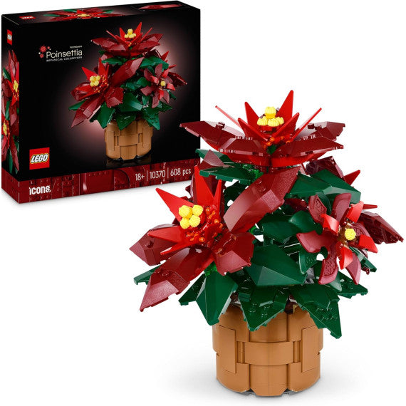 Lego The Botanicals - Stella di Natale - Lego 10370 Anni 18+ 608pz