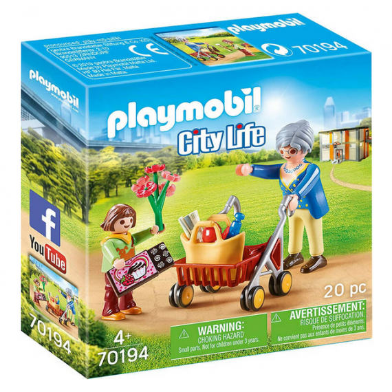 Playmobil Nonna con bambina - Playmobil 70194 City Life - 20pz ANNI 4+