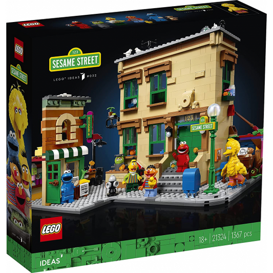 Lego Ideas - 123 Sesame Street - Lego 21324 - INTROVABILE - Costruiamo amicizie dal 1969 1367pz Anni 18+