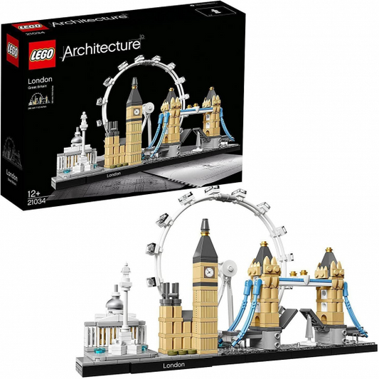 Lego Architecture - Londra - Lego 21034 con London Eye, Big Ben e Tower BridgeAnni Anni 12+ 468pz
