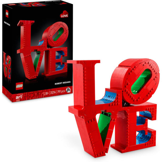 Lego Art - LOVE - Lego 31214 Iconica Scultura Pop di Robert Indiana 791pz Anni 18+