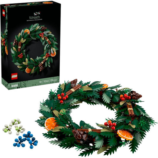 Lego Botanicals - Ghirlanda - Lego 10340 The Botanical Collection Corona per la decorazione della casa 1194pz Anni 18+