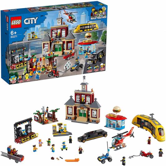 Lego City - Piazza principale - Lego 60271 " Esclusivo " una vera città Anni 6+ 1517pz