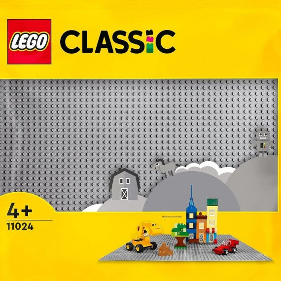 Lego Classic - Base grigia Tavola per Costruzioni Quadrata con 48x48 Bottoncini - LEGO 11024 ANNI 4+