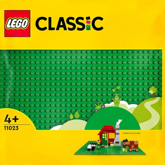 Lego Classic - Base verde Tavola per Costruzioni Quadrata con 32x32 Bottoncini - LEGO 11023 ANNI 4+