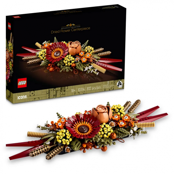 Lego The Botanical Collection - Centrotavola di fiori secchi - Lego 10314 Icons LEGO ANNI 18+