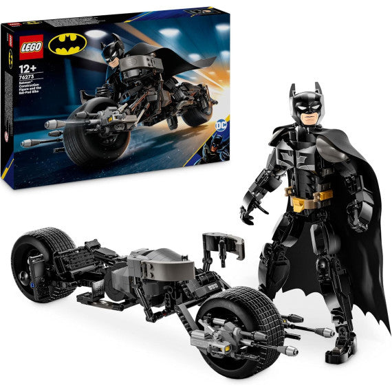 Lego Dc Batman - Personaggio costruibile di Batman con Bat-Pod - Lego 76273 dal film da Il Cavaliere Oscuro Anni 12+ 713pz