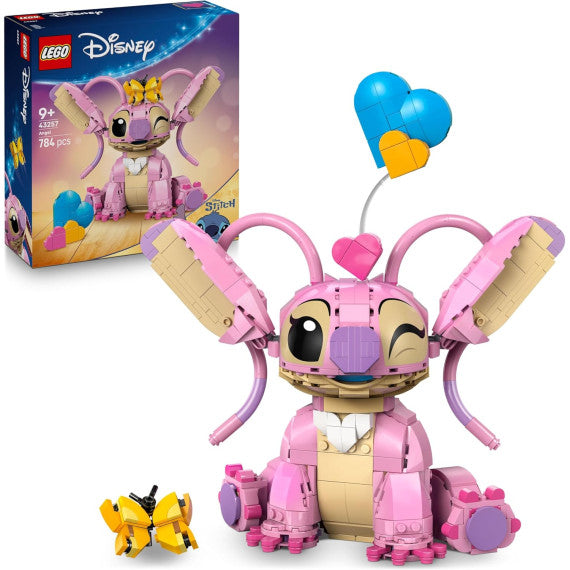 Lego Disney - Angel - Lego 43257 di Lilo & Stitch con 3 Palloncini a Cuore e Farfalla Anni 9+ 784pz