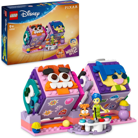 Lego Disney - Mood Cube di Inside Out 2 - Lego 43248 Antistress con le emozioni come Gioia o Ansia Anni 9+ 394pz