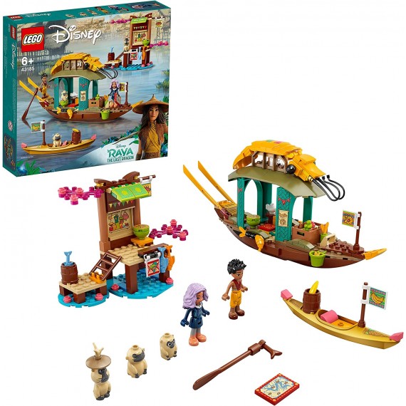 Lego Disney Princess - Barca di Boun - LEGO 43185 ispirato al film Raya e l'ultimo drago ANNI 6+