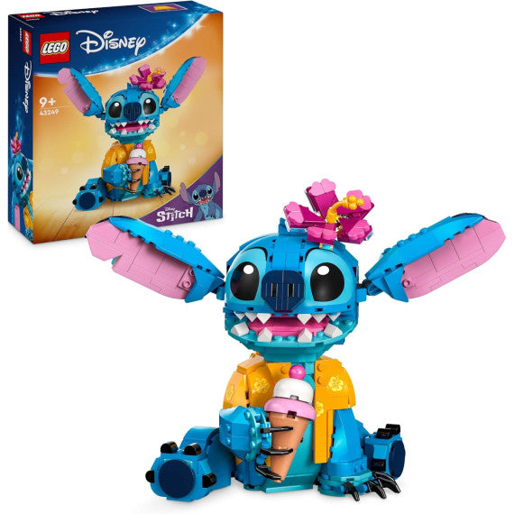Lego Disney - Stitch - Lego 43249 con parti mobili, camicia e cono gelato Anni 9+ 730pz