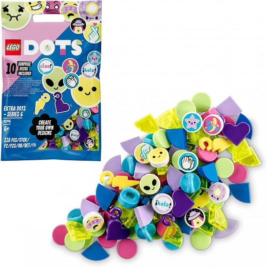 Lego Dots - Extra DOTS - Serie 6 - LEGO 41946 Kit con Tessere per Braccialetti Emoji ANNI 6+