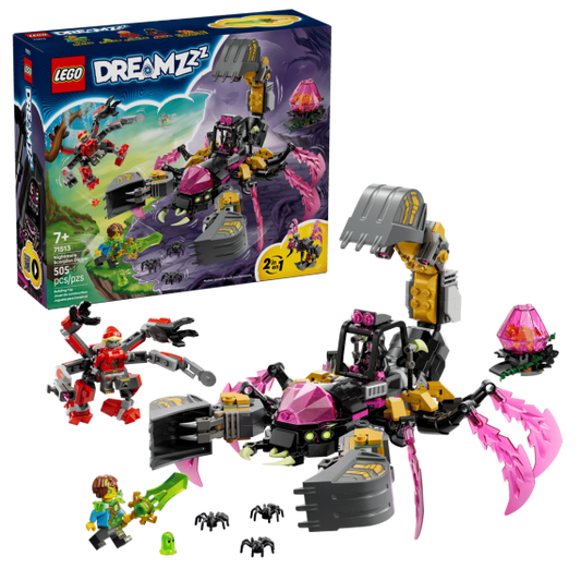Lego DREAMZzz - Scorpione escavatore - Lego 71513 Trasformabile in Figura di Vespa - con 3 Minifigure e Creatura Anni 7+ 505pz