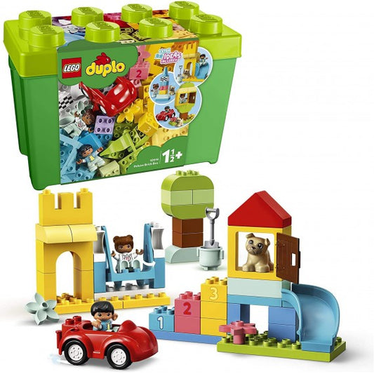 Lego Duplo - Classic Deluxe Contenitore di Mattoncini Grande - Lego 10914  Primo Set di Costruzioni in Mattoni - ANNI 1.5+