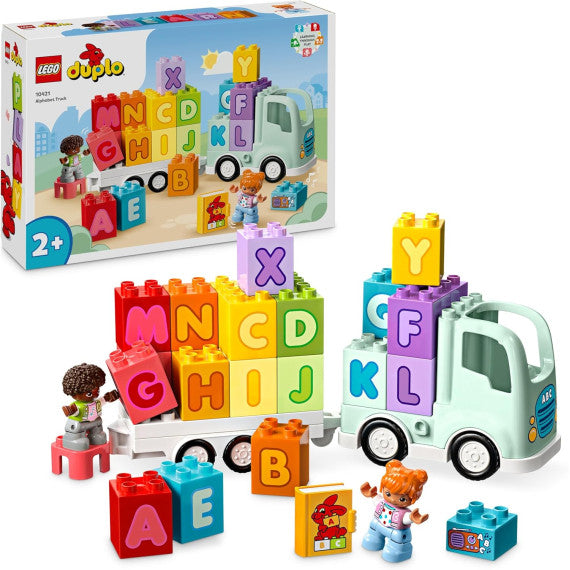 Lego Duplo - Il camioncino dell’alfabeto - Lego 10421 con Mattoncini Colorati dell'Alfabeto 36pz ANNI 2+