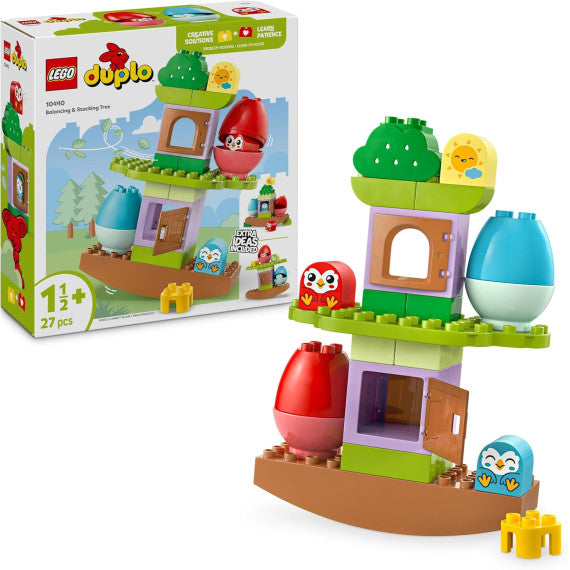 Lego Duplo - L’albero dell’equilibrio - Lego 10440 con 2 gufi, 2 uova apribili e una casa LEGO 27pz Anni 1.5+