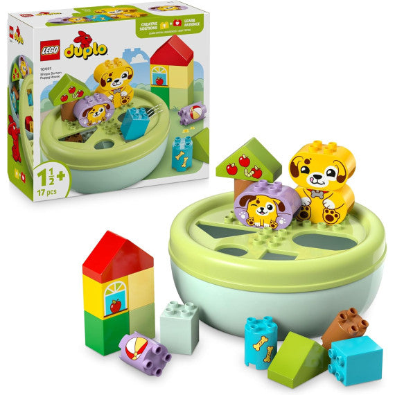 Lego Duplo - Smista-forme: casetta del cucciolo - Lego 10441 con Mattoncini Colorati di Varie Forme 17pz Anni 1,5+