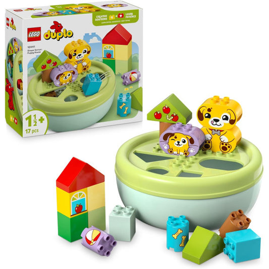 Lego Duplo - Smista-forme: casetta del cucciolo - Lego 10441 con Mattoncini Colorati di Varie Forme 17pz Anni 1,5+