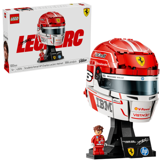 Lego Editions - Casco di Charles Leclerc Scuderia Ferrari HP - Lego 43014 con minifigura Anni 14+ 886pz
