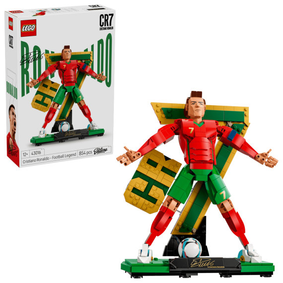 Lego Editions - Cristiano Ronaldo – Leggenda del calcio - Lego 43016 con 2 opzioni di posa Anni 12+ 854pz
