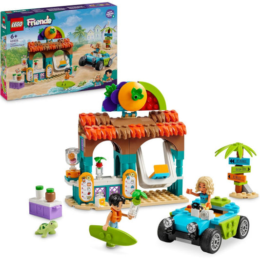 Lego Friends - Bancarella dei frullati sulla spiaggia - Lego 42625 con 2 Mini Bamboline, una Tartaruga un Buggy 213pz Anni 6+