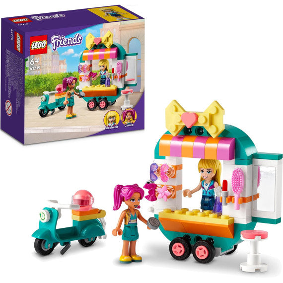 Lego Friends - Boutique di moda mobile - Lego 41719 -RARO- Moda Mobile, con Motorino Elettrico, Parrucchiere 94pz  Anni 6+