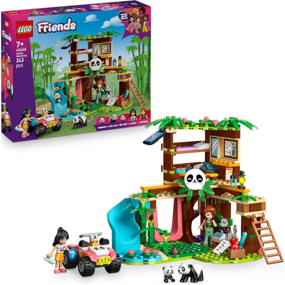 Lego Friends - Il Santuario dei Panda - Lego 42648 Casa sull'Albero Veicolo ATV 2 Mini e 3 Panda 243pz Anni 7+