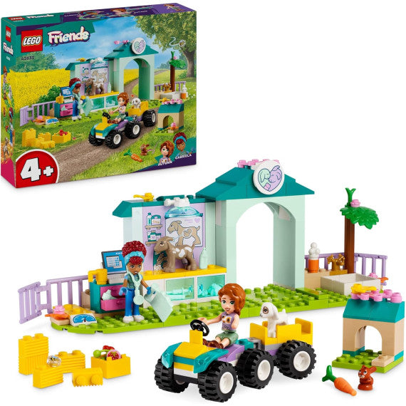 Lego Friends - La clinica veterinaria degli animali della fattoria - Lego 42632 con 2 Mini Bamboline e 3 Animali 161pz Anni 4+