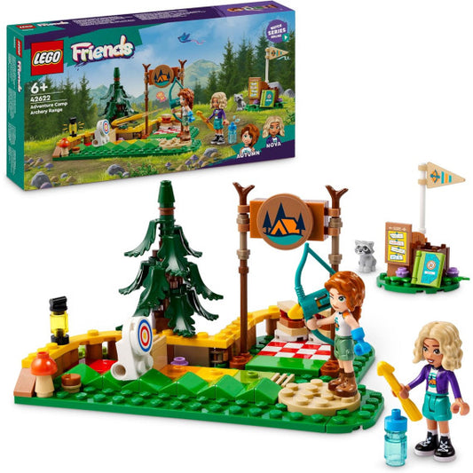 Lego Friends - Tiro con l’arco al campo avventure - Lego 42622 con Arco e Frecce Giocattolo, 2 Mini Bamboline 157pz  Anni 6+