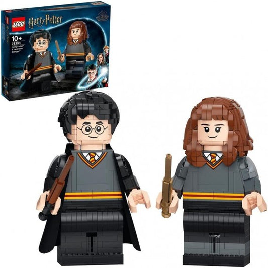 Lego Harry Potter - Harry Potter ed Hermione Granger - Lego 76393  modelli alti 26 cm ANNI 10+