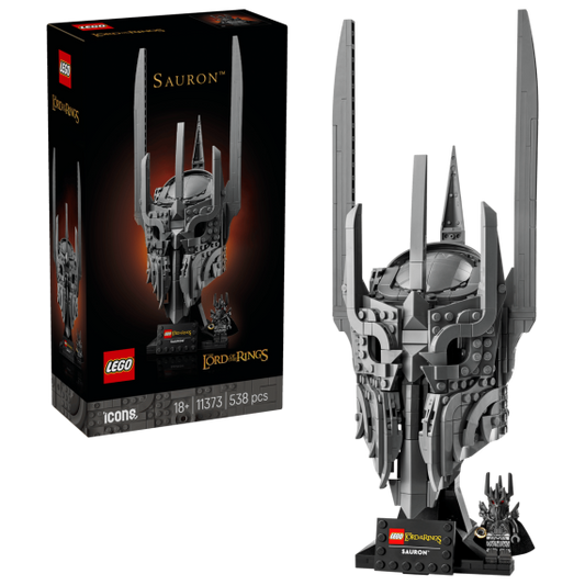 Lego Icons - Il Signore degli Anelli: Elmo di Sauron - Lego 11373 con l'Unico Anello e una Minifigura 538pz Anni 18+